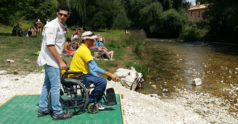 pesca-a-mosca-pe­scatori-in-carrozzina
