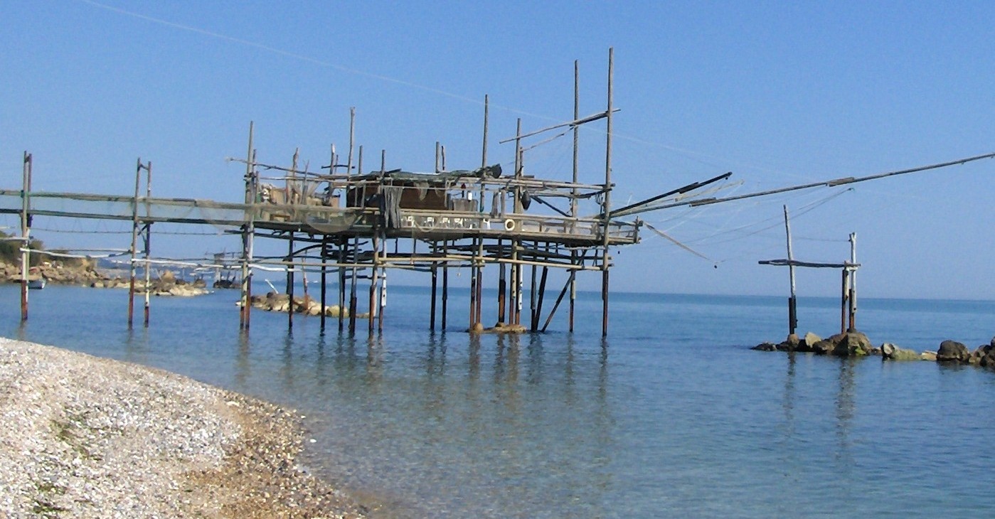 Un Trabocco nei pressi di San Vito Chietino, dove potrebbe sorgere Ombrina Mare