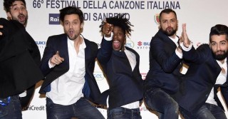 I Dear Jack sul palco dell'Ariston