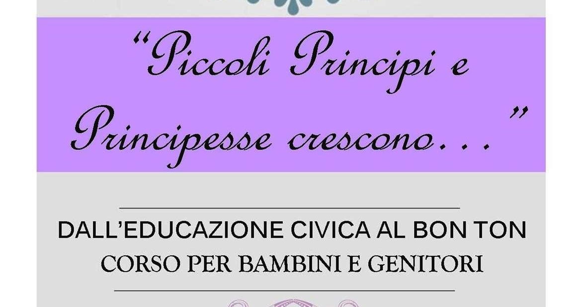 Locandina Bon ton bambini