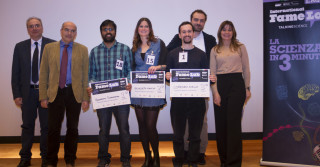 i vincitori di FamLab con la giuria