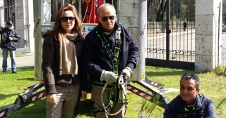 L'assessore Di Pietro durante un sopralluogo