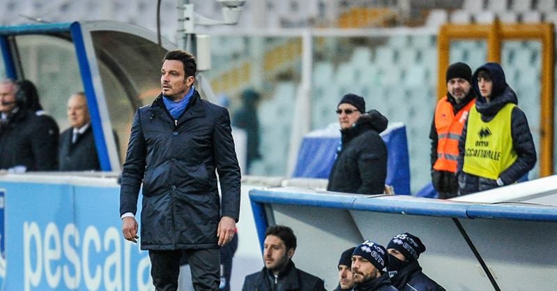 Massimo Oddo, durante la partita con il Livorno