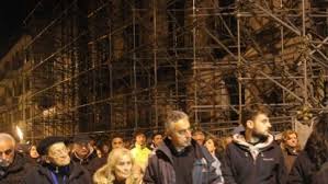 protesta cantieri L'Aquila