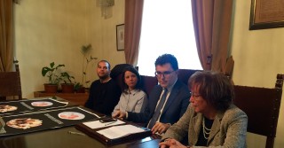 Un momento della conferenza stampa