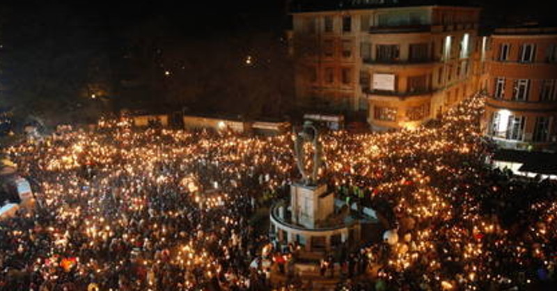 Fiaccolata L'Aquila 2016
