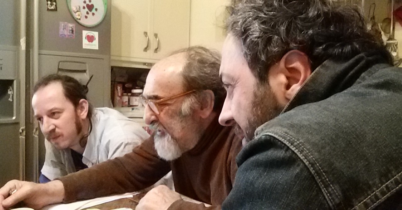 Haber e Vallone sul set