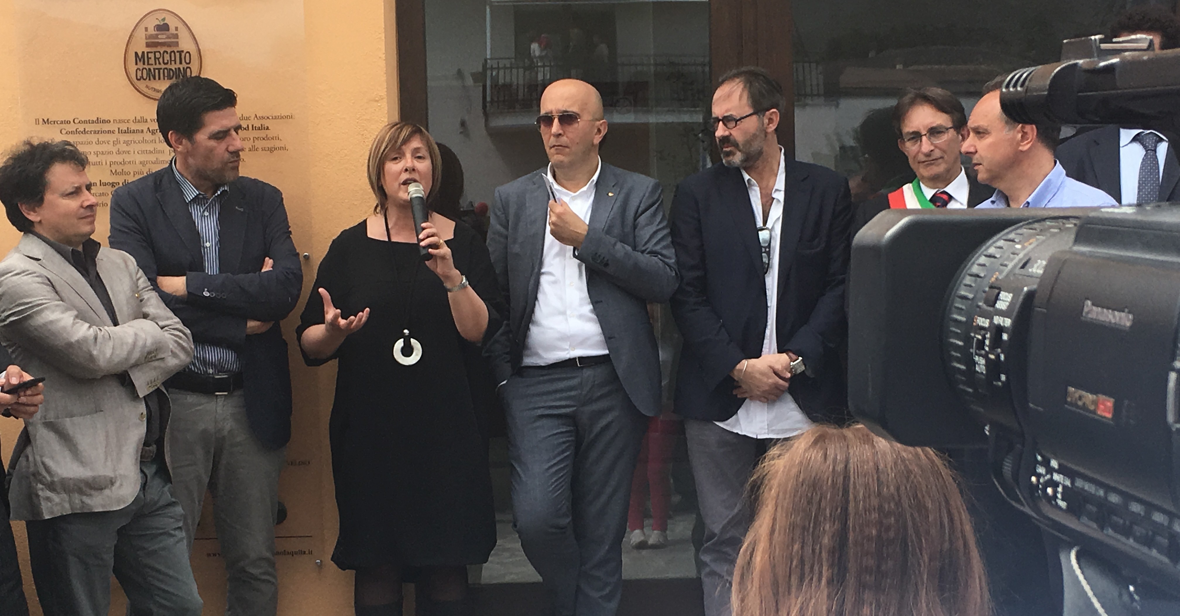 Gilberto D'Annunzio al Mercato Contadino