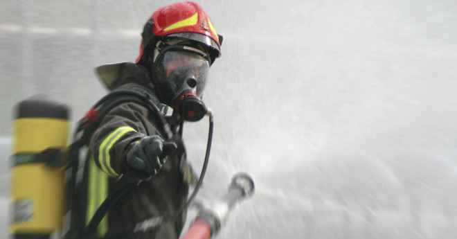 Vigili del fuoco in azione