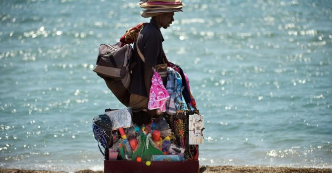 Commercio su spiaggia