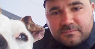 Il pit bull con l agente Di Nicolantonio