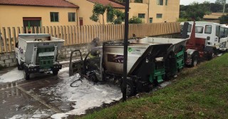 I 3 mezzi di Attiva danneggiati