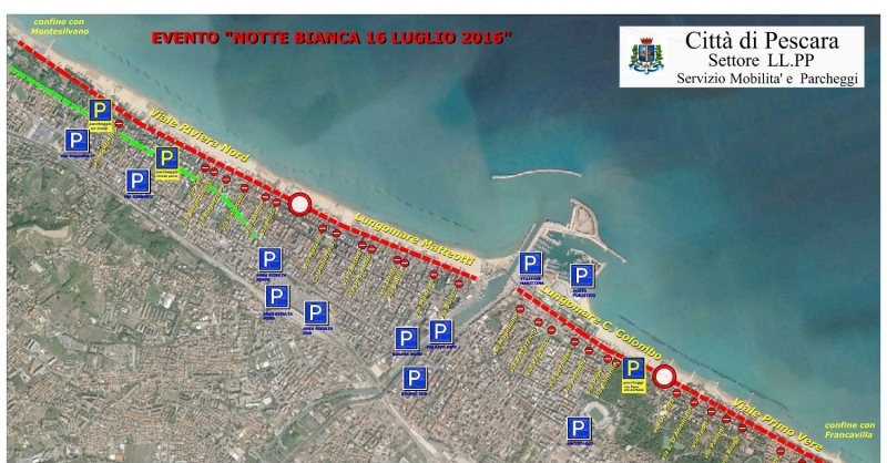 Mappa Notte Bianca 2016