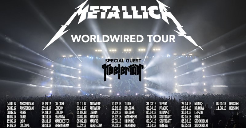 Metallica in Italia con il Worldwired tour