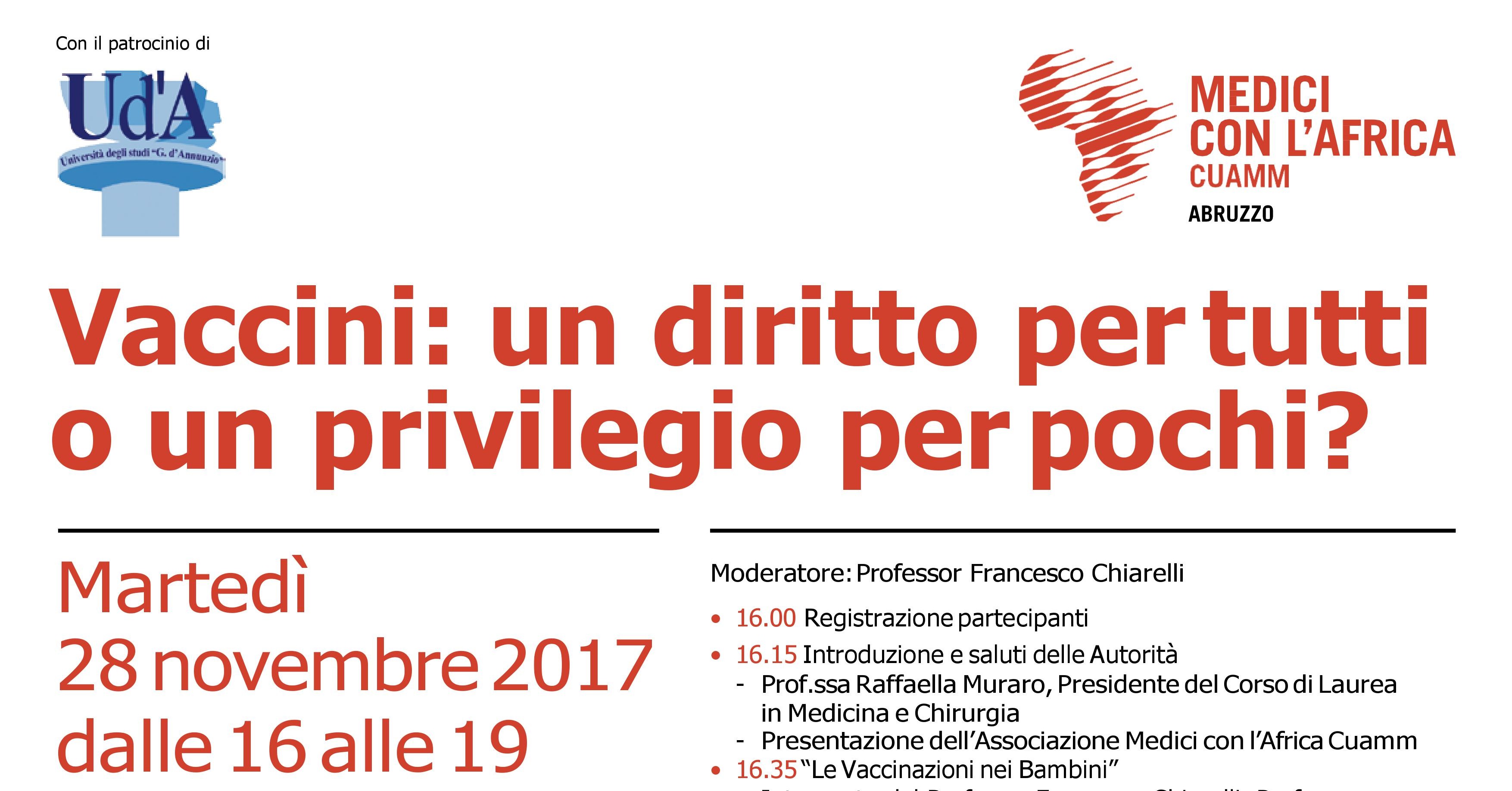 Conferenza sui vaccini