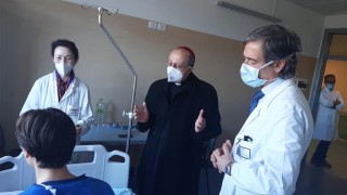 bruno forte in visita alla cardiologia di chieti