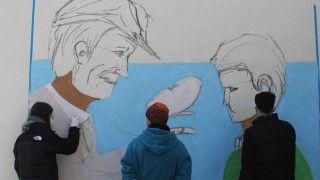 murales studenti al lavoro torricella peligna