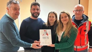 la consegna del premio al 118 di Chieti