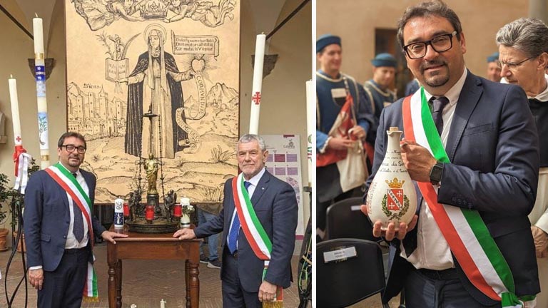 santa caterina a Siena olio di Teramo