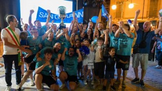 San Giovanni - I vincitori del primo palio delle contrade di Roseto
