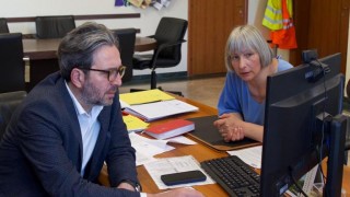 Il sindaco di Roseto Nugnes e l'assessore Sottanelli