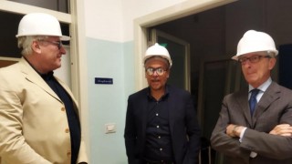 il sindaco in visita alla struttura
