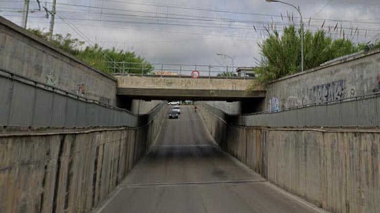 Sottopasso di via Marco Polo a Roseto