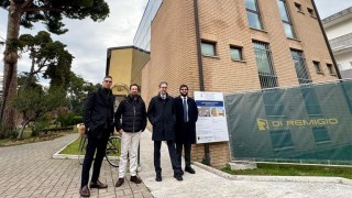 lavori alla biblioteca di Roseto