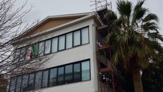 Lavori al municipio di Pineto