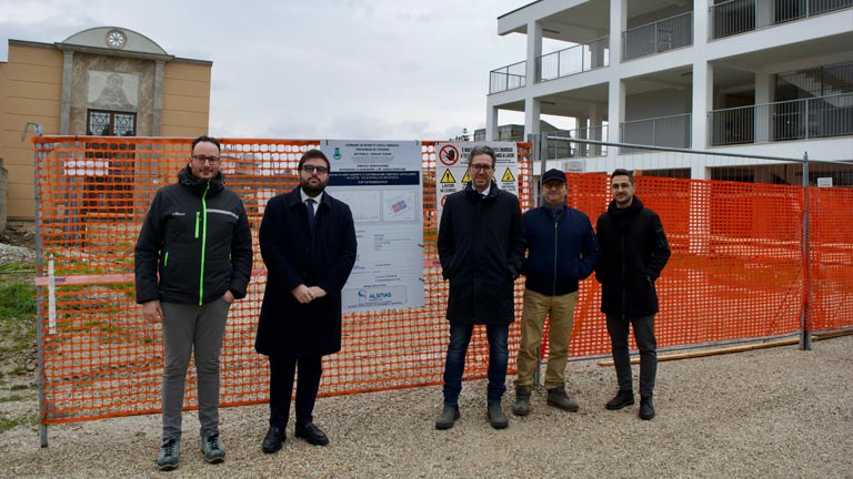 consegna dei lavori del cimitero di Roseto