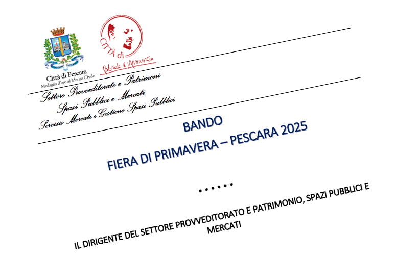 Bando Fiera di Primavera Pescara