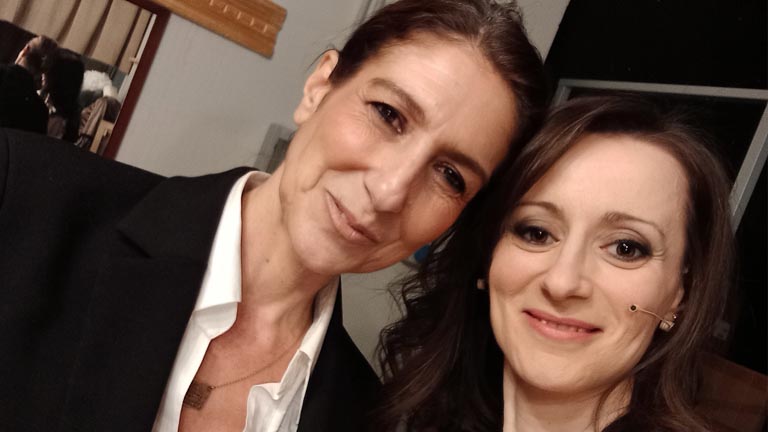 Donatella del Duca a sinistra nella foto e Margherita D'Onofrio a destra