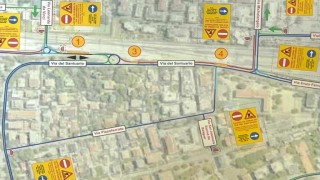 Nuova circolazione a via del Santuario Pescara