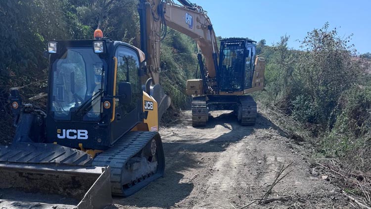 Carapollo, le barriere tagliafuoco a protezione del canile e dell'area circostante