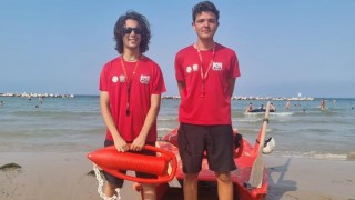 Fabio Pomponio e Lorenzo Di Martino Angeli del Mare Rescue Italy.