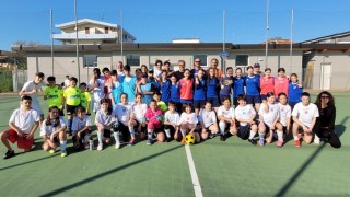 I partecipanti al torneo di calcio a 5 con l'assessore Sulpizio