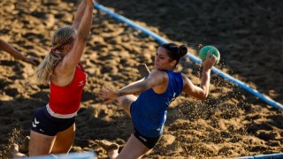 beach handball training camp