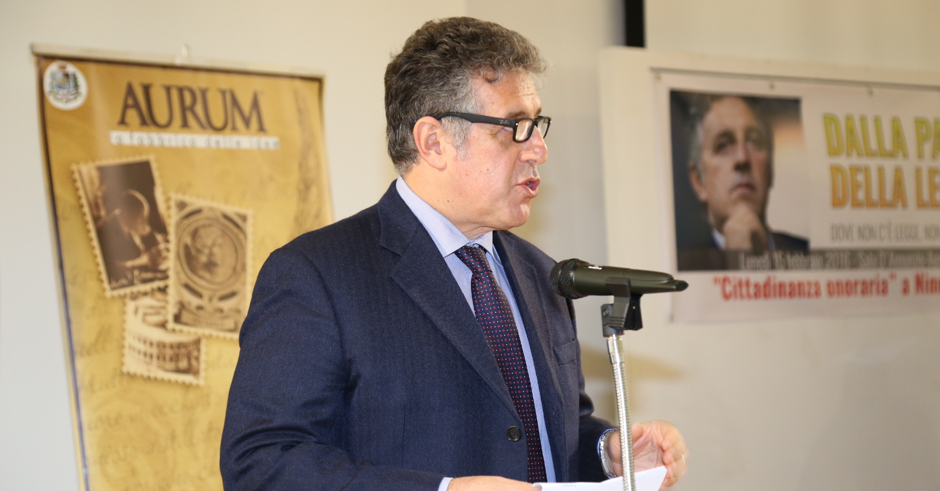 Nino Di Matteo durante il suo discorso
