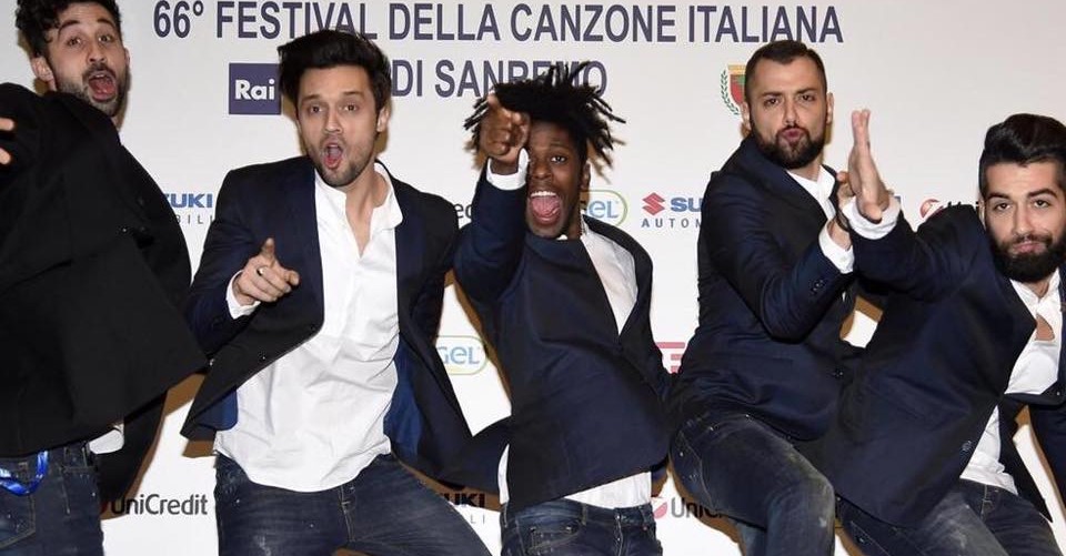 I Dear Jack sul palco dell'Ariston
