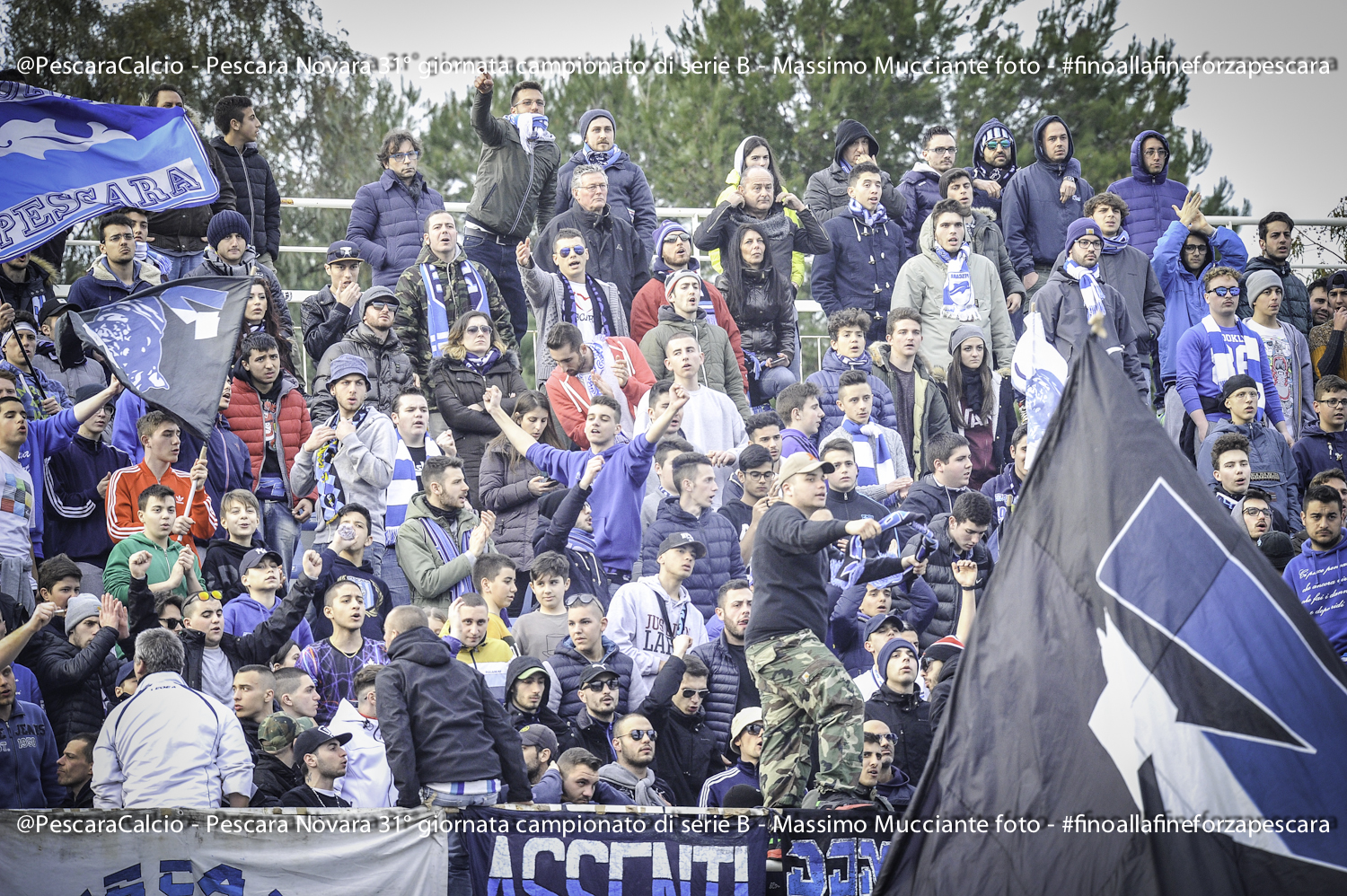 I tifosi del Pescara, durante la partita