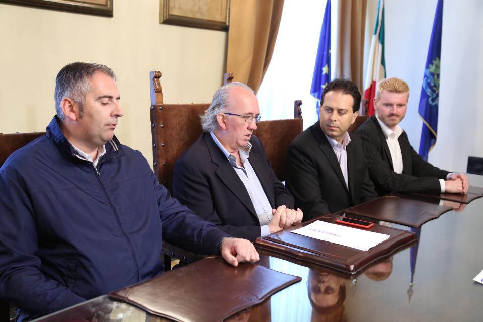Un momento della conferenza stampa degli IPOVEDENTI