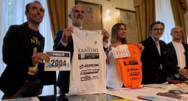 il sindaco Masci e la presentazione maratona dannunziana