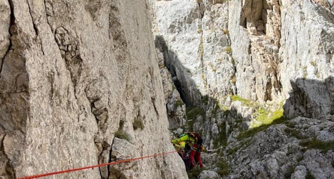soccorritori sul gran sasso