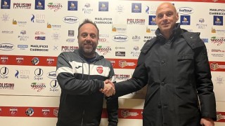 Il coach Luca Nanni ed il Vice Presidente Luca Mazzagatti