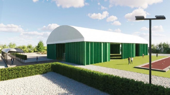rendering impianto sportivo mutignano di Pineto