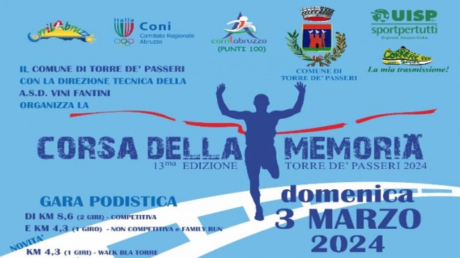 Corsa della Memoria a Torre de Passeri