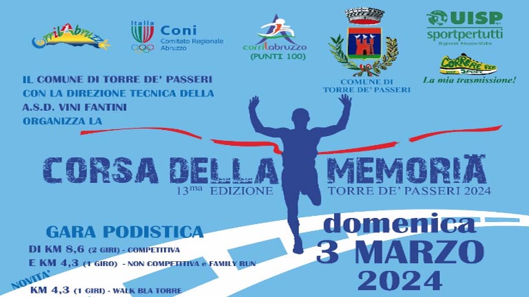 Corsa della Memoria a Torre de Passeri