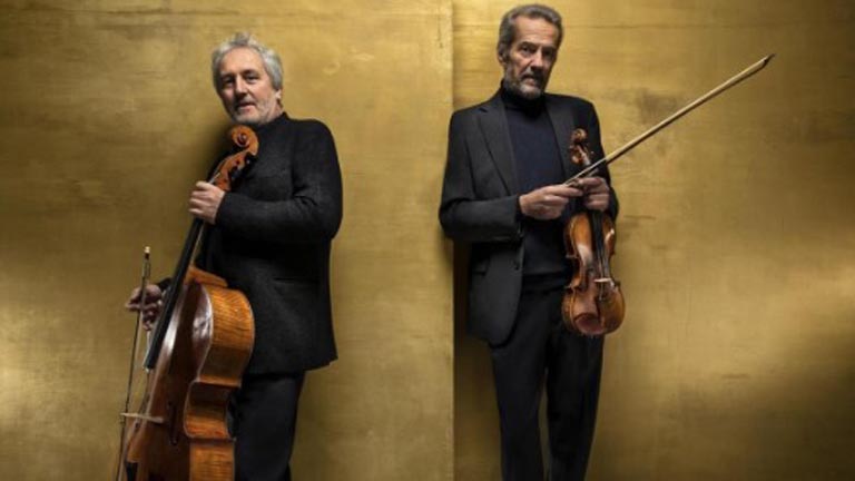 Da sx Mario Brunello (violoncello) e Giuliano Carmignola