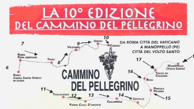 Roma Manoppello il Cammino del Pellegrino