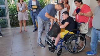 Il giovane Samuele potrà godersi il mare in totale sicurezza